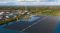 Solární farma Sekdoorn poblíž Zwolle v Nizozemsku