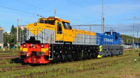 EffiShuntery 1600 během přepravy do ukrajinských železáren