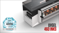 Inkousty Canon UVgel 460 zvítězily v soutěži „Produkt roku“ PRINTING United Alliance v kategorii „Digitální inkousty – UV“