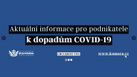 Hospodářská komora navrhuje prodloužení covid programů Hospodářská komora navrhuje prodloužení covid programů