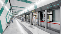 Viziualizace stanice U5 Frankhplatz Viziualizace stanice U5 Frankhplatz