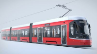 Tramvaj pojme až 233 cestujících, z toho 64 sedících a dosahuje maximální rychlosti 70 km/h Tramvaj pojme až 233 cestujících, z toho 64 sedících a dosahuje maximální rychlosti 70 km/h