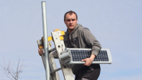 Na solární lampy veřejného osvětlení přispěla Žabni Nadace ČEZ