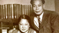 Čchien San-čchiang s manželkou Che Ce-chuej ještě ve Francii v roce 1947 /Foto: Wikipedie/