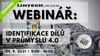 WEBINÁŘ: Identifikace dílů v průmyslu 4.0 WEBINÁŘ: Identifikace dílů v průmyslu 4.0