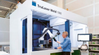 Systém TruLaser Weld 1000 s 3kW laserem a robotem umí efektivně svařovat bez složitého programování.