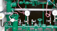Regulační stanice plynu v průmyslové firmě