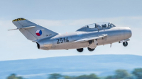 Historický MiG na pardubickém nebi