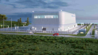Plánovaná podoba budovy reaktoru BWRX-300 společnosti GE Hitachi© GE Hitachi