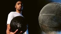 Basketbalový míč Wilson vytištěný v jednom kuse na 3D tiskárně EOS