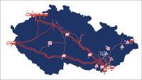 Přepravní soustava a zásobníky plynu ČR Přepravní soustava a zásobníky plynu ČR