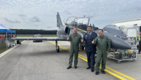 Velitelé vzdušných sil ČR, SR, a Maďarska u L-39NG