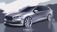 Škoda Auto zveřejňuje skici exteriéru čtvrté generace modelu Superb