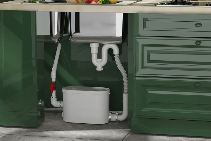 PUMPALIFT C-2 je ideální pro čerpání mírně znečištěné odpadní kapaliny současně ze dvou zařízení