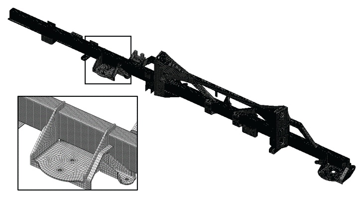 Obrázek 3: Numerický model.