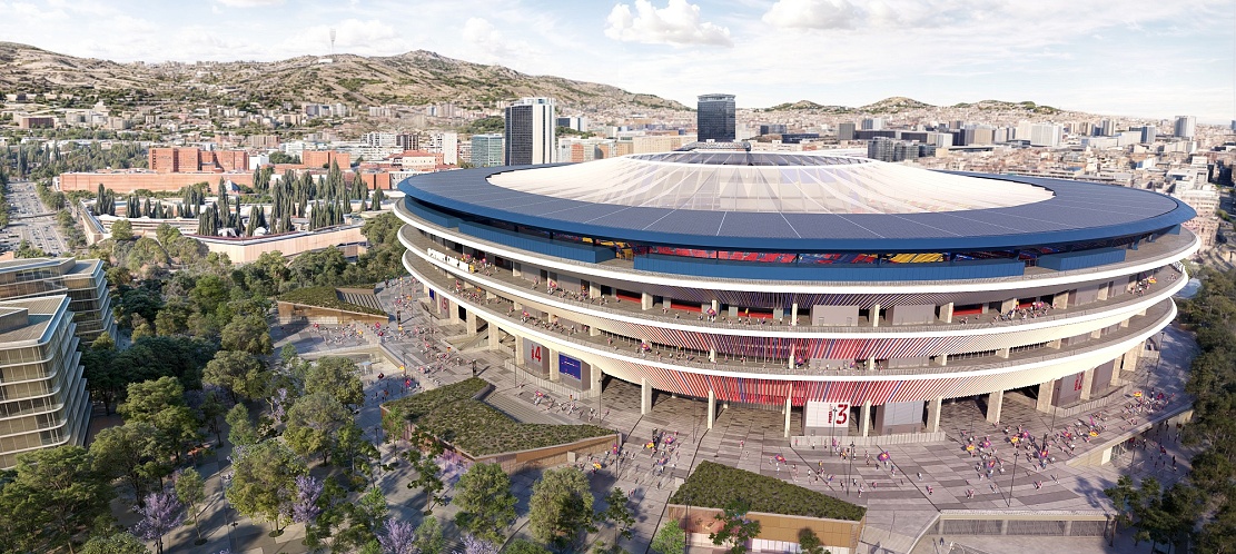 Vizualizace stadionu FC Barcelona po rekonstrukci