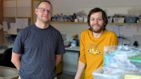 Zleva David Benk Vysloužil a Lukáš Čajánek Zleva David Benk Vysloužil a Lukáš Čajánek