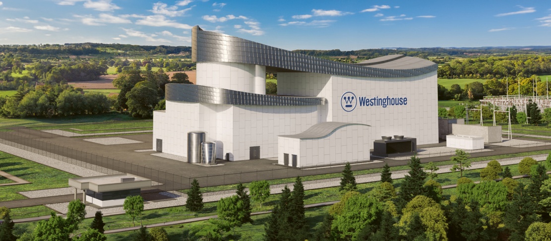 Vizualizace návrhu modulárního reaktoru AP-300 společnosti Westinghouse © Westinghouse