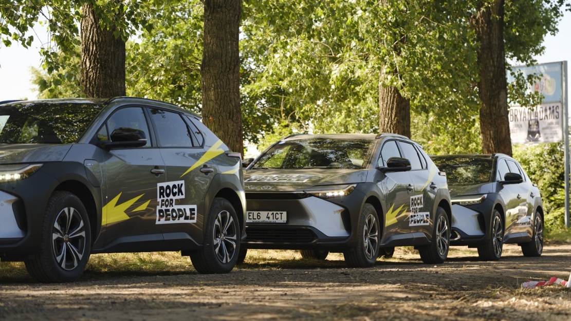 Toyoty bZ4X na Rock for People