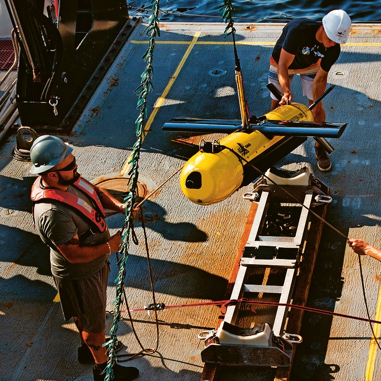 Tažené těleso Katfish vybavené SA sonarem © NOAA Ocean Exploration