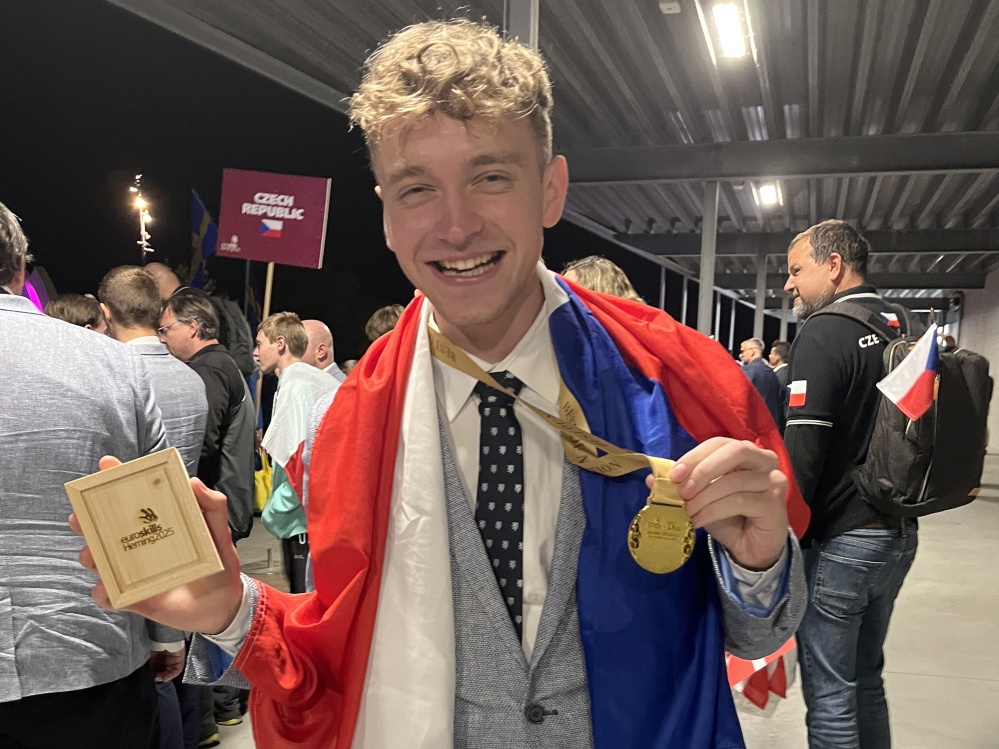 Nejlepší člen české národní reprezentace CNC frézař Martin Češka