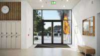 Dveře Schüco FireStop prodlužují čas ochrany na 90 minut Dveře Schüco FireStop prodlužují čas ochrany na 90 minut