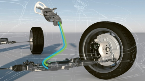 Kabely namísto řídicí tyče /Foto: Mercedes-Benz/