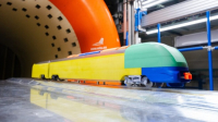 Zkoušky vlaku Arriva v aerodynamickém tunelu VZLU AEROSPACE Zkoušky vlaku Arriva v aerodynamickém tunelu VZLU AEROSPACE
