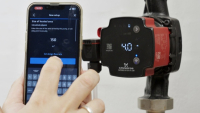 Ovládání oběhového čerpadla Grundfos ALPHA2 Go prostřednictvím chytrého telefonu