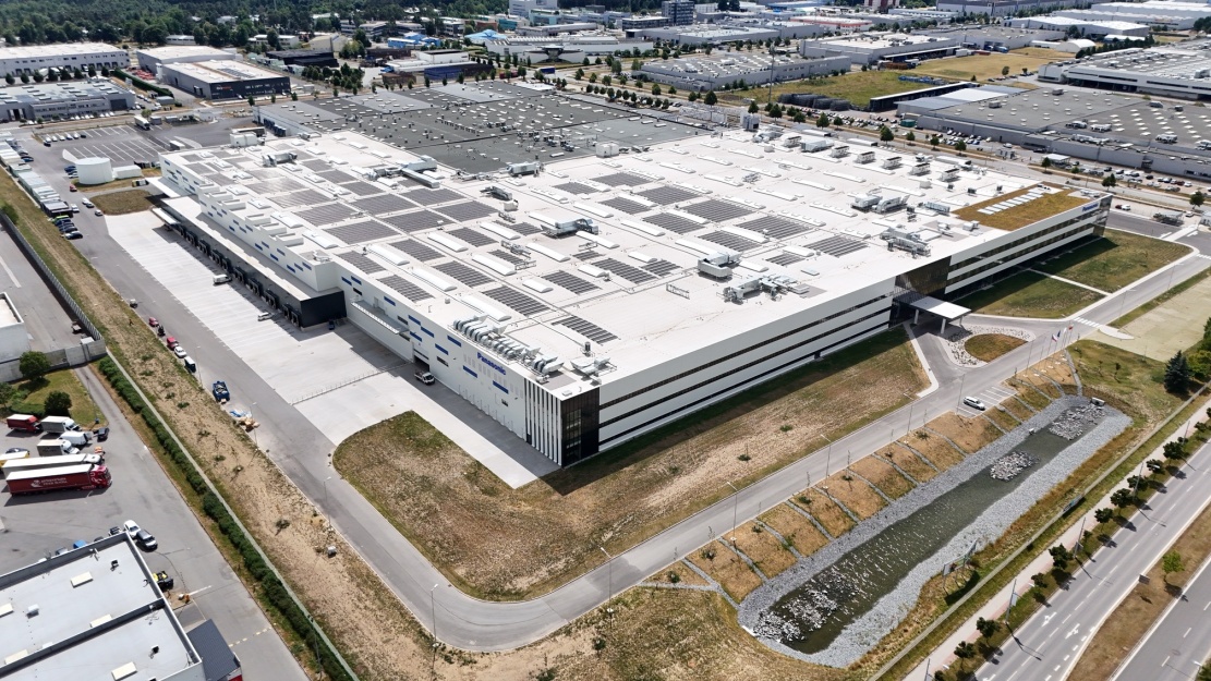 Foto výrobního areálu Panasonic v Plzni