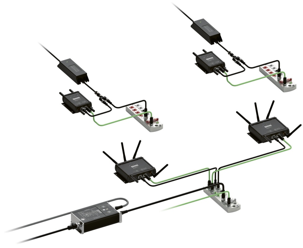 Každý switch Xelity kolem sebe soustředí řadu zařízení podobně jako sedmikráska okvětní lístky (odtud Daisy Chain) a každý další připojený přepínač či rozbočovač může kolem sebe vytvořit další „květ“ – architektura se takto zjednoduší a zpřehlední