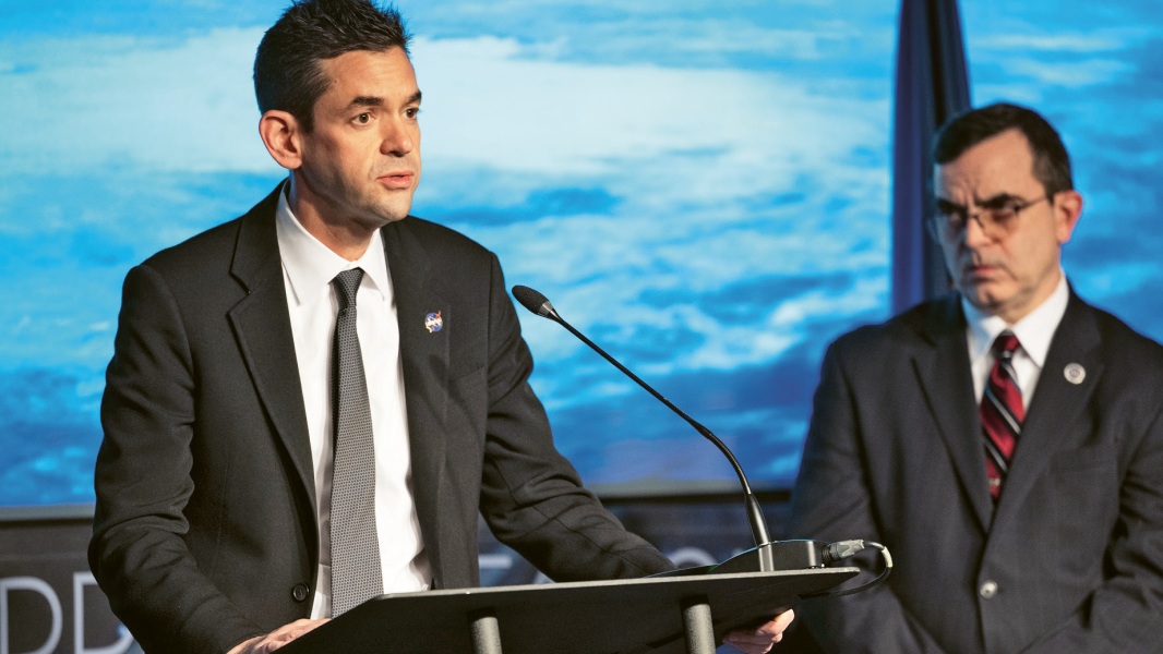 Jared Isaacman na tiskové konferenci 8. ledna oznamuje lékařskou evakuaci Crew-11 © NASA