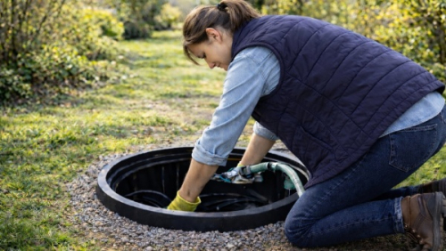 Revitalizace zahrady po zimě vyžaduje i kontrolu ponorného čerpadla v jímce na dešťovou vodu