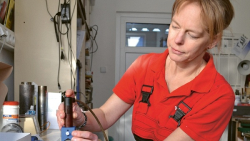 Ing. Věra Jirásková při měření sondou