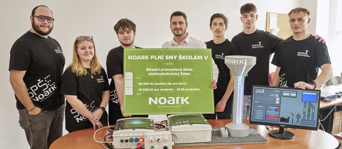 České kolo mezinárodní elektrotechnické soutěže NOARK plní sny školám 2026 vyhrál tým z Žatce