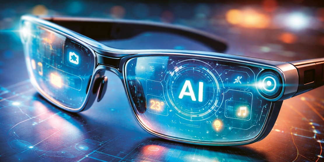 Jak by mohly vypadat futuristické chytré brýle s AI © TT s využitím AI