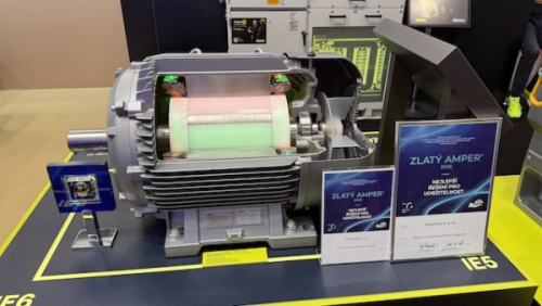 Prestižní ocenění „Zlatý Amper“ za nízkonapěťové motory s permanentními magnety třídy IE5 a IE6