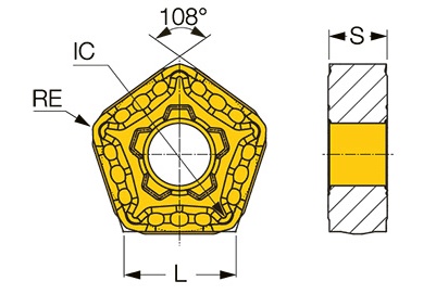 Desetibřitá destička Iscar Dove-IQ-Turn POMG určená pro střední hrubování a vysoce výkonné soustružení © Iscar