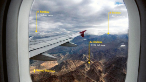 Chytrá okna by mohla zobrazovat informace o letech a místní památky © Zeiss