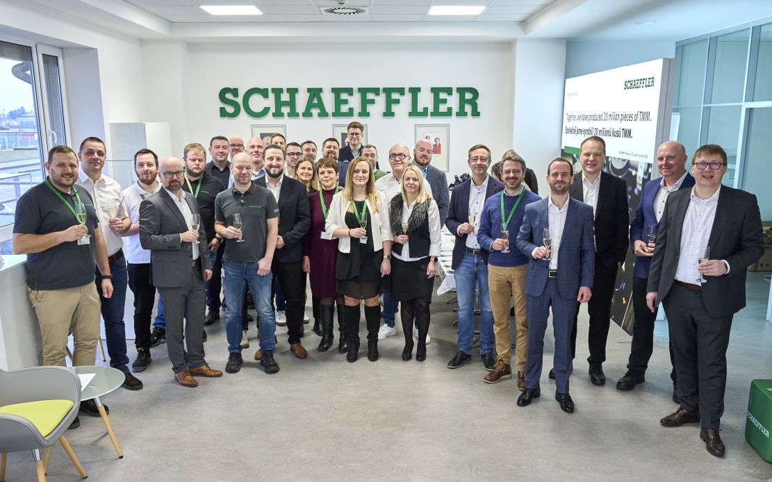 Slavnostní setkání v závodě Schaeffler Svitavy u příležitosti dosažení milníku 20 milionů vyrobených modulů tepelného managementu