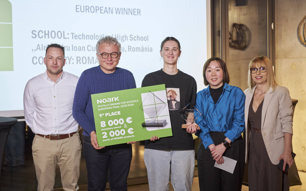 V. ročník soutěže NOARK plní sny školám vyhrál rumunský tým
