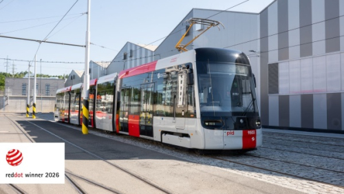 Škoda Group získala ocenění Red Dot Award za design nové tramvaje 52T pro Prahu
