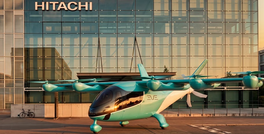 Společnost Eve Air Mobility vyvíjí letadlo typu eVTOL, jehož certifikace a zahájení komerčního provozu se očekává v roce 2028 Společnost Eve Air Mobility vyvíjí letadlo typu eVTOL, jehož certifikace a zahájení komerčního provozu se očekává v roce 2028