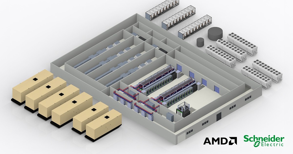 Schneider Electric a AMD zrychlují výstavbu AI datových center Schneider Electric a AMD zrychlují výstavbu AI datových center