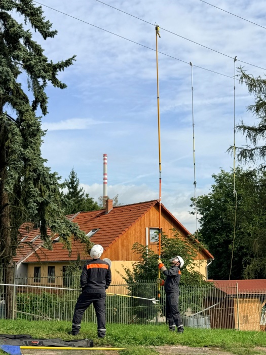 Ukázky prací na vedení v novém polygonu Ukázky prací na vedení v novém polygonu