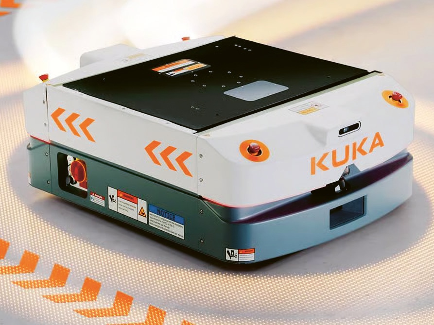 Nová generace KMP 600-S diffDrive rozšiřuje nabídku společnosti KUKA v oblasti mobilních platforem. Díky rychlosti až dvou metrů za sekundu je KMP 600-S diffDrive rychlý a díky laserovým skenerům a rozpoznávání 3D objektů by měl být i stejně bezpečný © KUKA Nová generace KMP 600-S diffDrive rozšiřuje nabídku společnosti KUKA v oblasti mobilních platforem. Díky rychlosti až dvou metrů za sekundu je KMP 600-S diffDrive rychlý a díky laserovým skenerům a rozpoznávání 3D objektů by měl být i stejně bezpečný © KUKA