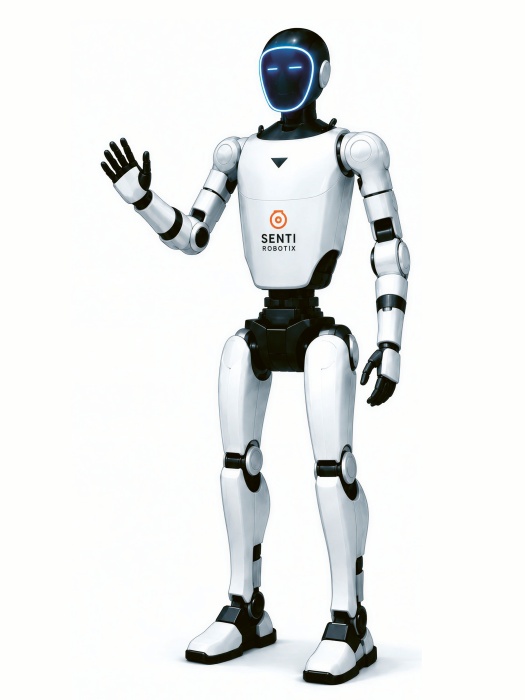 Humanoidní robot z továrny umí chodit i tančit — ale neuchopí předmět, nevidí a nemluví. Sentio Robotix mu dodává vlastní HW grippery, dálkové řízení, AI mozek, vidění a hlas — a mění robota Senti v reálně využitelného pracovníka nebo i hvězdu akcí © Sentio Robotix Humanoidní robot z továrny umí chodit i tančit — ale neuchopí předmět, nevidí a nemluví. Sentio Robotix mu dodává vlastní HW grippery, dálkové řízení, AI mozek, vidění a hlas — a mění robota Senti v reálně využitelného pracovníka nebo i hvězdu akcí © Sentio Robotix