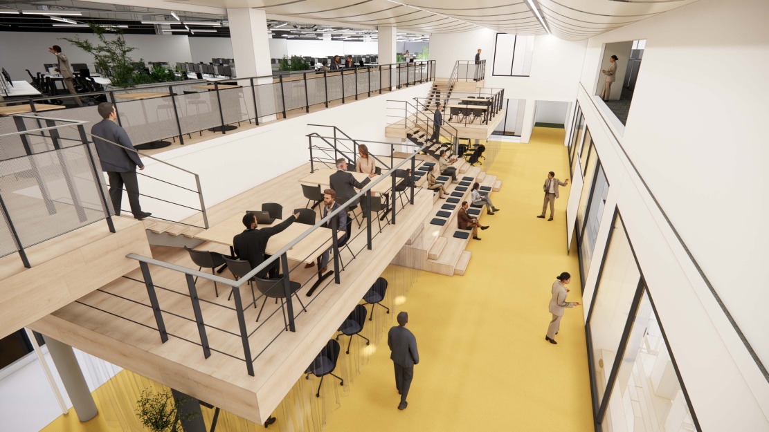 Kancelářské prostory navržené pro podporu produktivní práce a komunikace napříč odděleními. Kancelářské prostory navržené pro podporu produktivní práce a komunikace napříč odděleními.