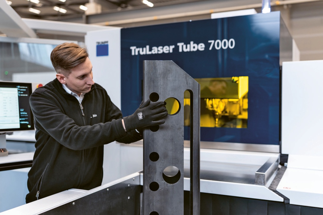 Trubkový laser TruLaser Tube 7000 s 9kW zdrojem © Trumpf Trubkový laser TruLaser Tube 7000 s 9kW zdrojem © Trumpf