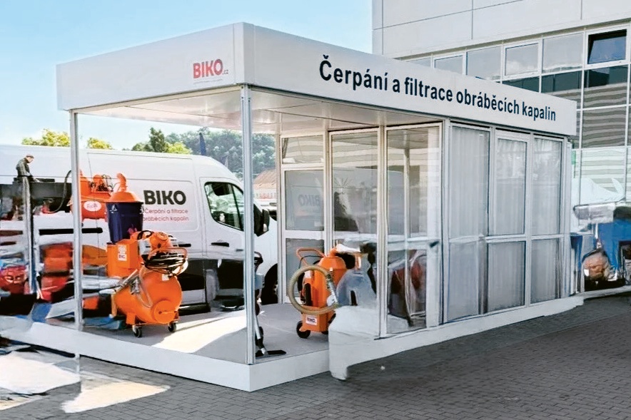 Stánek společnosti Biko bude na volné ploše před pavilonem P a předvede průmyslové vysavače Freddy Ecovac a Freddy Micro Plus s unikátním designem © Biko Stánek společnosti Biko bude na volné ploše před pavilonem P a předvede průmyslové vysavače Freddy Ecovac a Freddy Micro Plus s unikátním designem © Biko